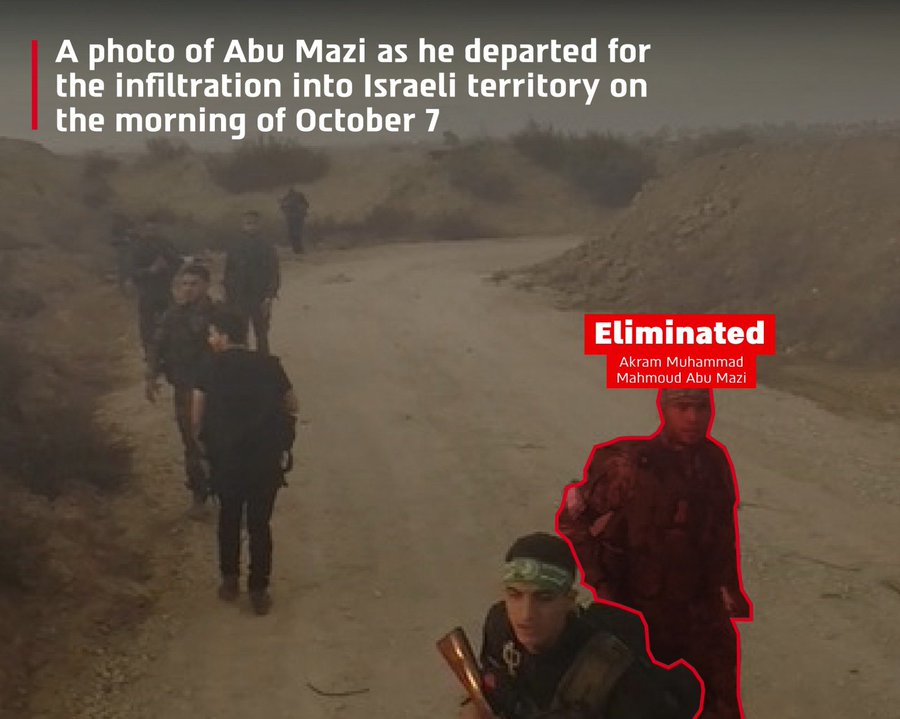 IDF Eliminates Hamas Terrorist Who Infiltrated Israel on October 7